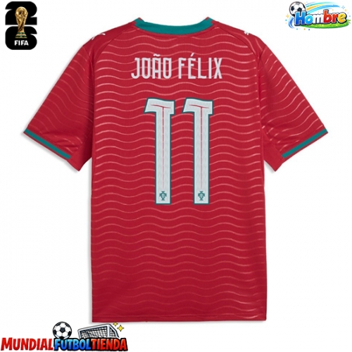 Camiseta Portugal Joao Felix #11 Primera Equipación Replica Mundial 2026 mangas cortas